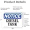 Signmission Diesel Tank OSHA Notice Sign, Vinyl Decal, 10in W x 7in L, 2PK OS-2PACK-NS-D-710-L-11019 - alternate 4